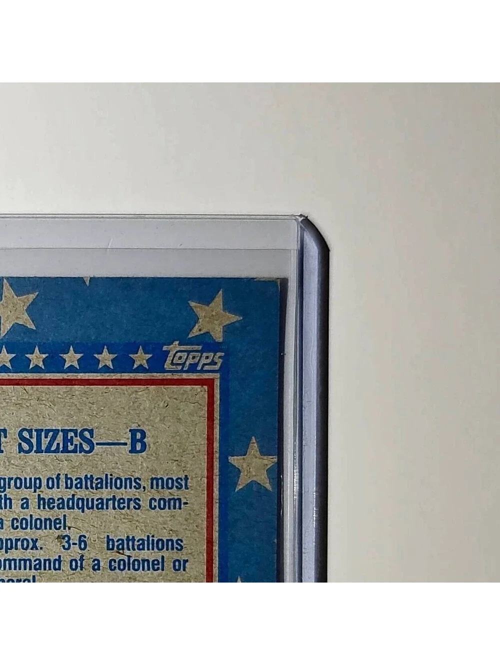 Unit Sizes – B 1991 Topps Desert Storm #142 Card